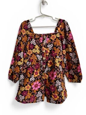 NWT Cotton On Kids Rhiannon Playsuit Romper Retro Floral Size 5
